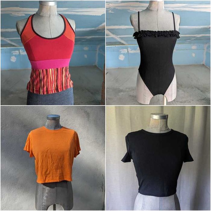 Lote 12 Peças Conjunto Roupa Mulher S Tops Camisolas Zara Y2K