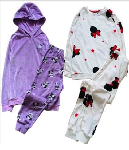 9-10 років Dunnes велюрова піжама з Пандами і Міні Маус. тепла