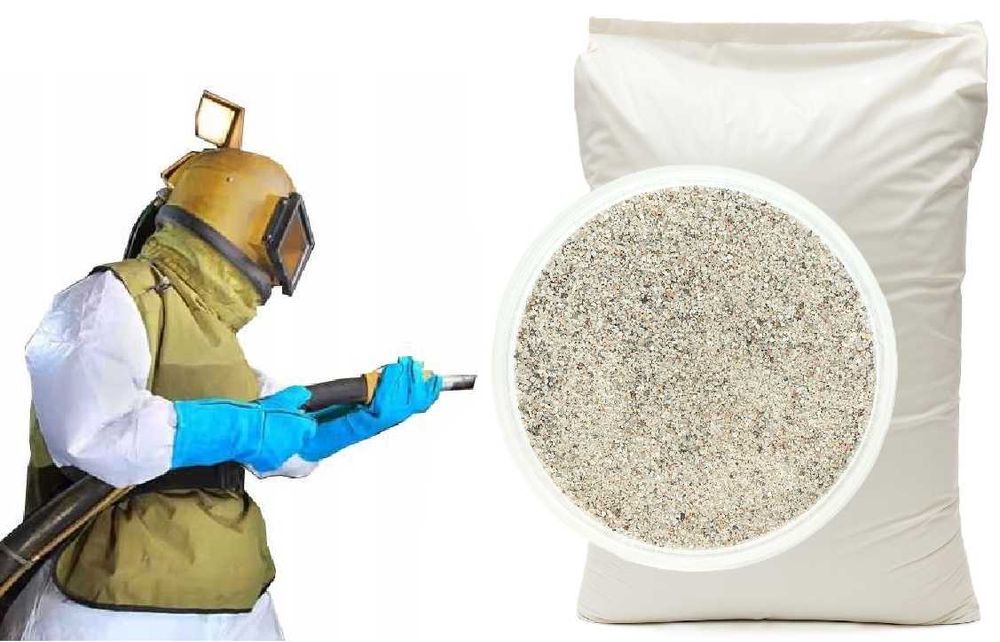 Piasek kwarcowy PREMIUM ŚCIERNIWO DO PIASKOWANIA 0,5-1,2 mm 500 kg