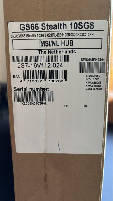 MSI GS66  Laptop gamingowy 2x2TB SSD 32GB RAM RTX2080