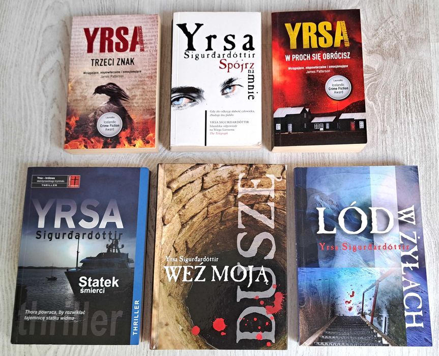 Yrsa Sigurdardottir Trzeci znak W proch Spójrz Weź Lód w żyłach Statek