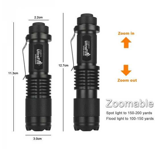 Lanterna Pro UltraFire SK98 800 Lumens 100% original