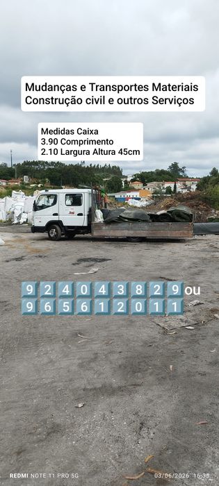 Faço cargas de Entulho Madeira Pladur Monos Resíduos Serviços Mudança Limpeza geral Terrenos  e outros serviços