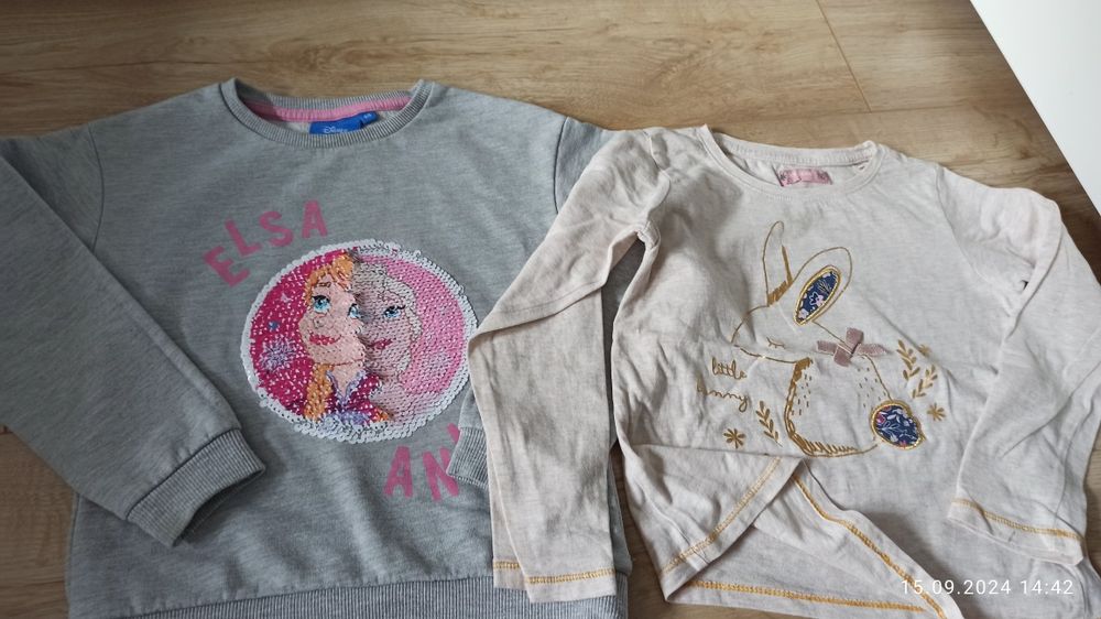 6 sztuk bluzy bluzki dziewczynka 110/116