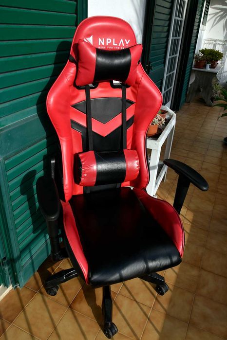 Cadeira Gaming Nplay - Pele Verdadeira