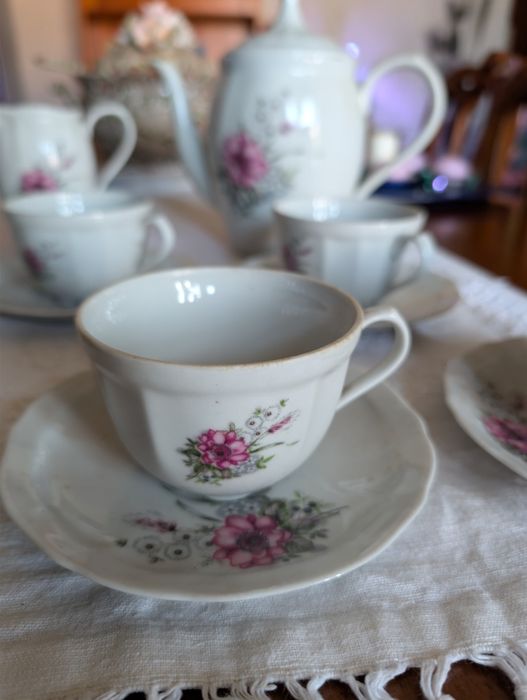 Conjunto de Chá Sociedade Porcelanas Coimbra – Clássico