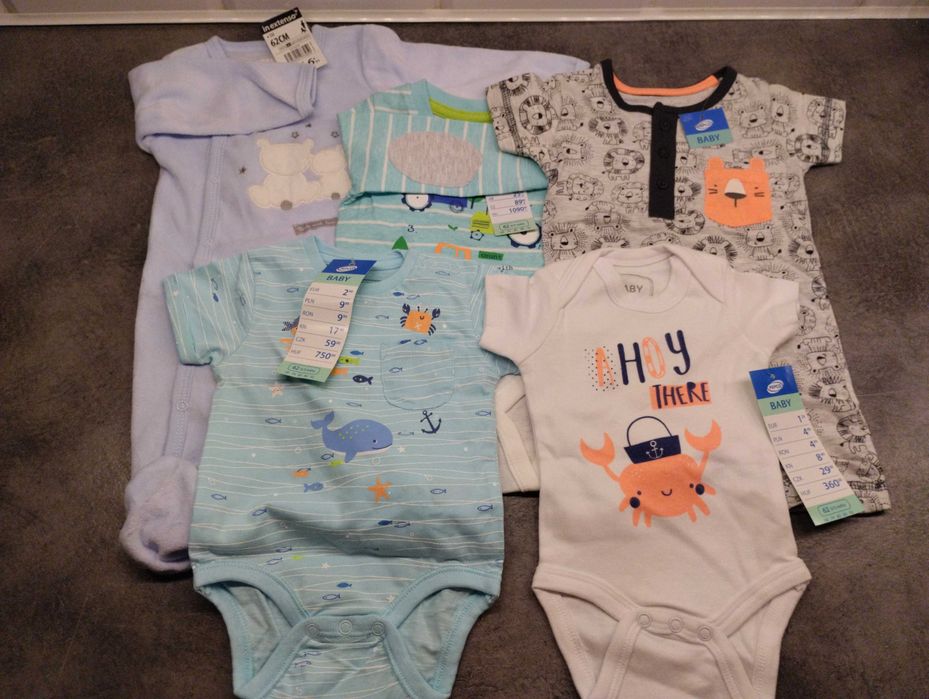 Zestaw nowych ubranek 62 cm