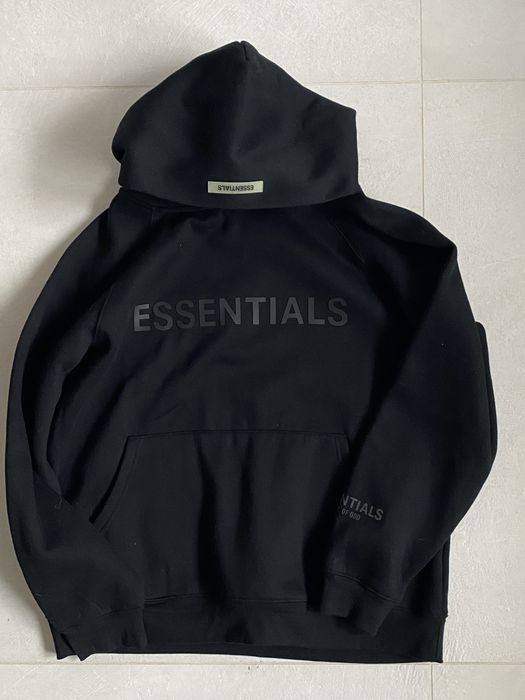 Essentials bluza z kapturem M czarna bawełna