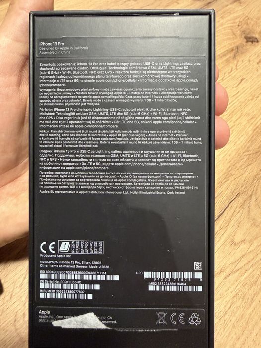 Iphone 13 pro 128gb silver