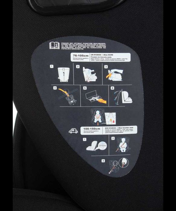 Fotelik Samochodowy Isofix 76-150cm i-SIZE SUMMER BABY PRESTIGE