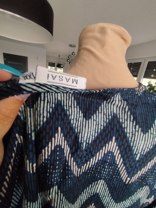 R.XXL Masai damska bluzka plus size we wzory