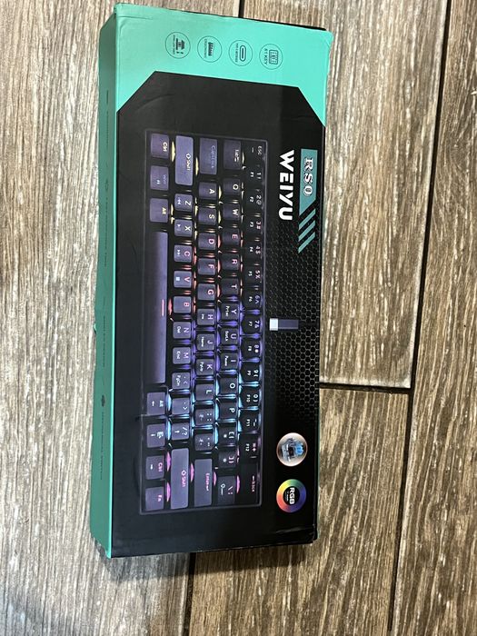 Ігрова механічна механическая клавіатура 60% Weiyu геймерська