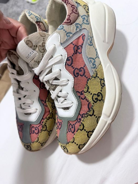 Gucci da linha Rhyton GG Multicolor Canvas Sneaker