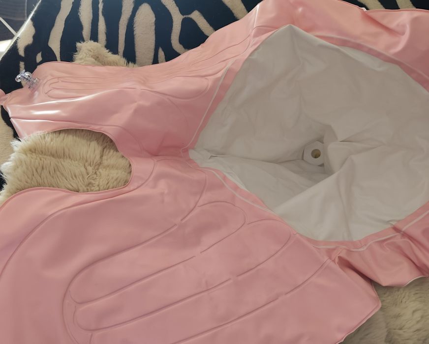 Bacia insuflável e portátil para lavar cabelos