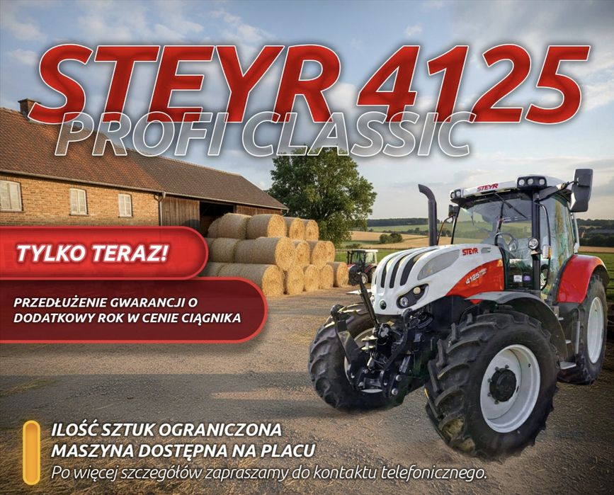 Steyr Profi 4125 Classic  OD Ręki Finansowanie. fabr nowy