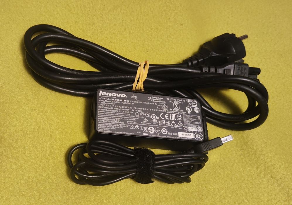 Carregador Lenovo 20v 2.25A (novo)