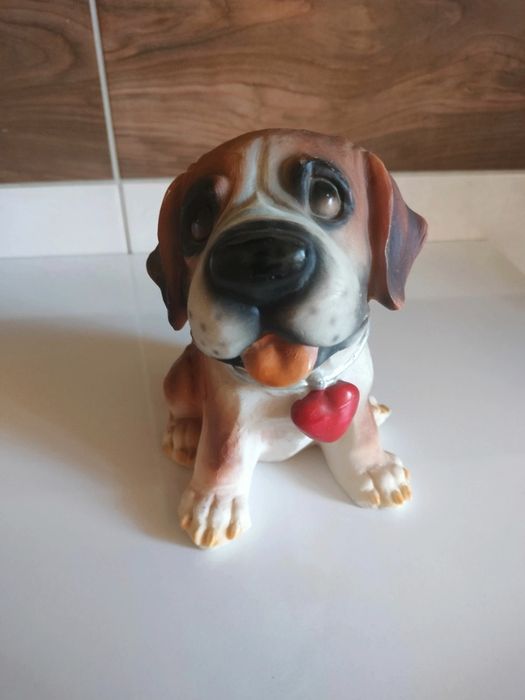 Ceramiczna skarbonka w kształcie Psa