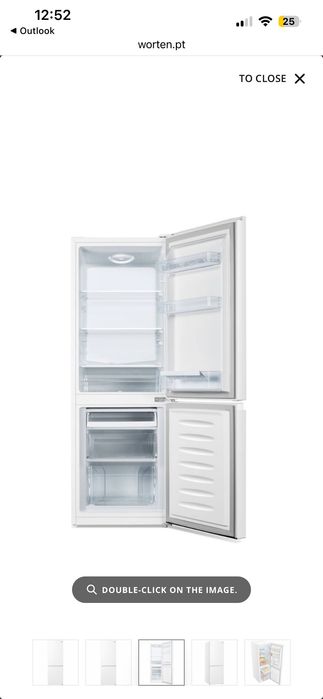 KUNFT Fridge/Freezer, white
