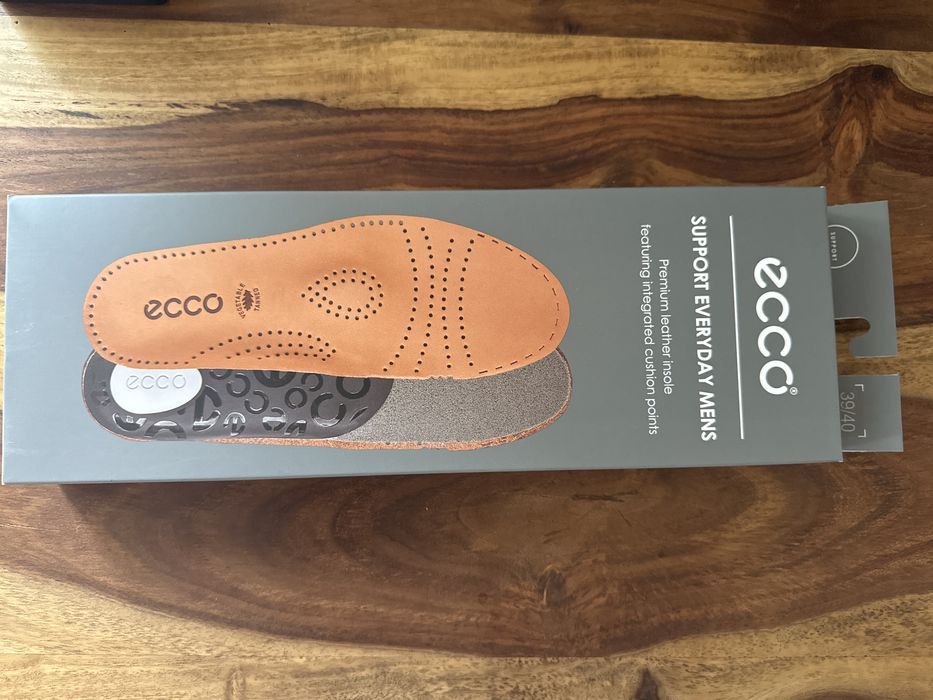 Wkładki Ecco do butów, skóra, skórzane rozm. 39/40