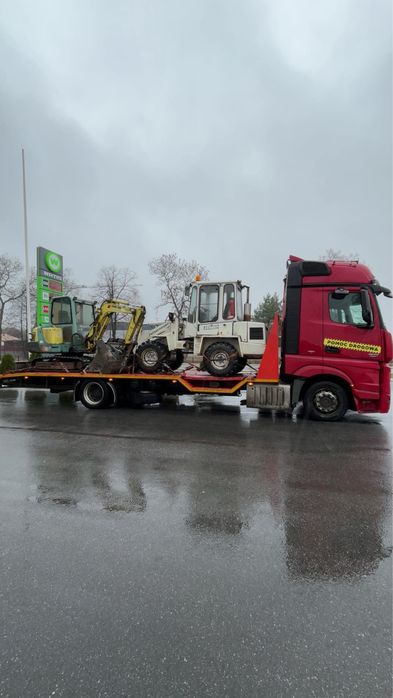Transport LAWETA ciągników maszyn rolniczych Bel Autolaweta 24/7