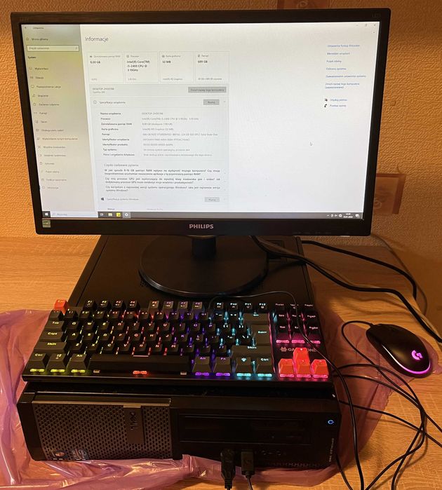 Komputer Dell Optiplex 390 Intel i5 8GB SDD HDD WIN 10 WIFI peryferia