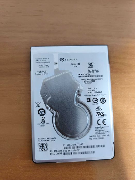 Disco Rígido Seagate 1TB 5400RPM Sata 2.5"