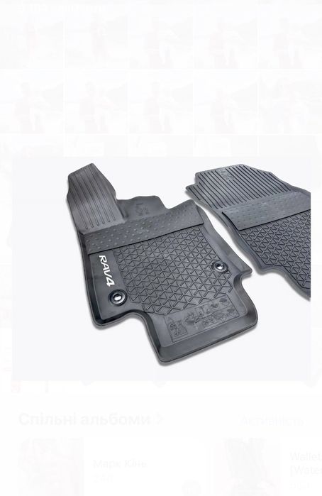 Оригінальні килимки у салон Toyota RAV4 XA50 2019- гумові