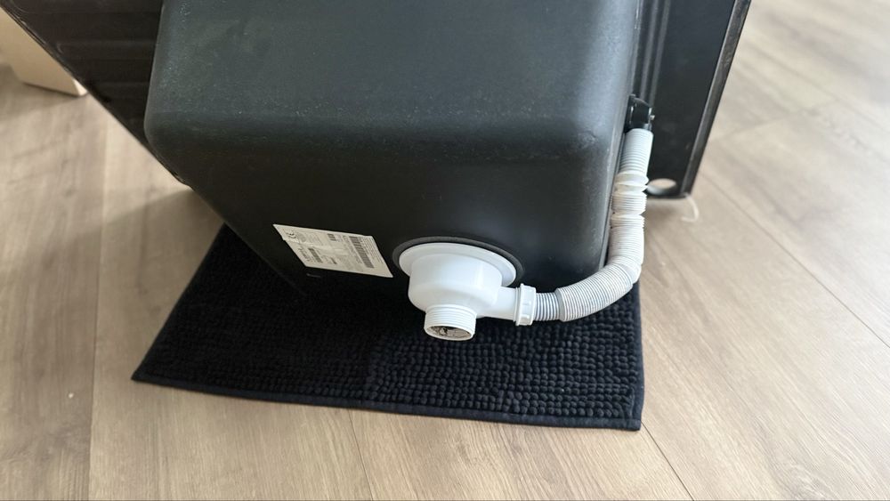 Zlewozmywak granitowy czarny Romesco – 1-komorowy z ociekaczem