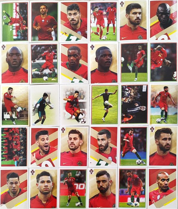 Lote 81 Cromos Panini Fome de Vencer – Seleção Portugal