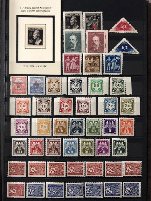 Почтовые марки Богемия и Моравия комплект MNH