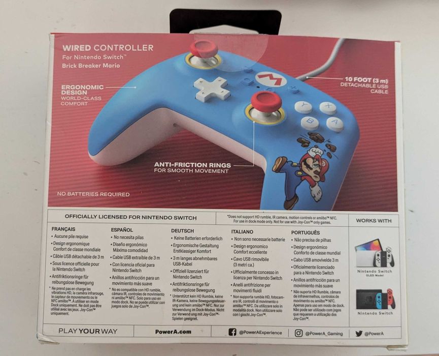 Comando Nintendo Switch Super Mario,