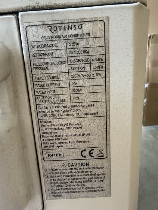 Rotenso Imoto 3,5 kW