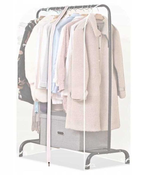 Pokrowiec na ubrania 110cm ochrona przed molami wilgocią przezroczysty