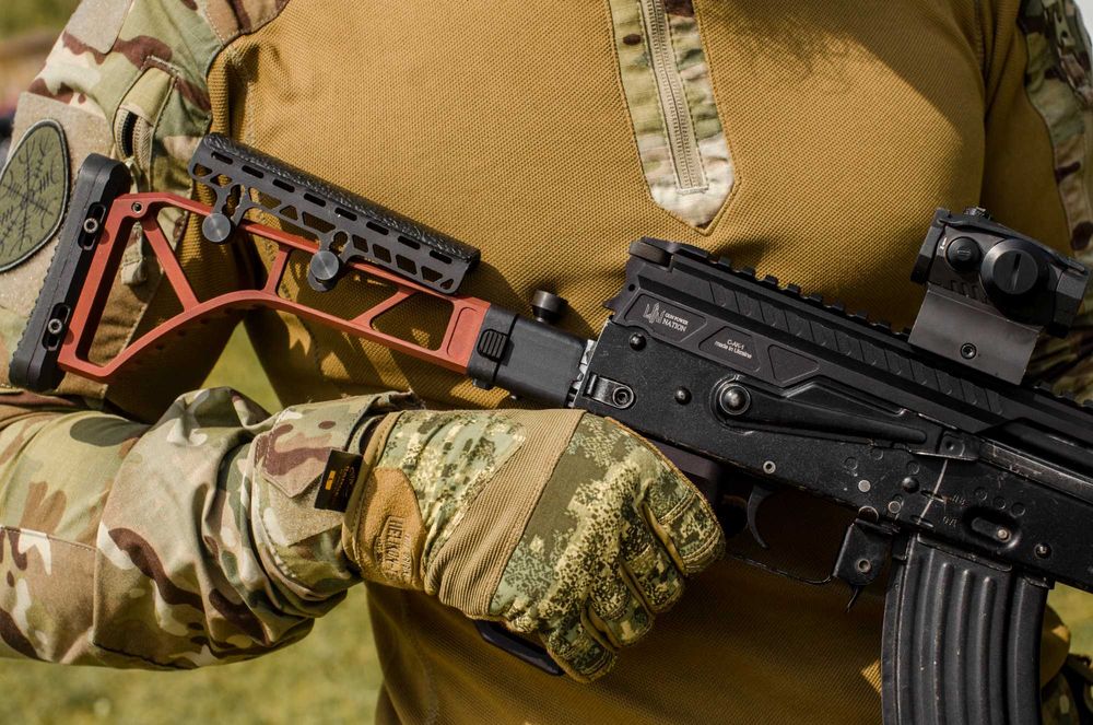 Приклад АК-47, АКМ, AKDAS, АКМС, АКС-74У складний Скелетон