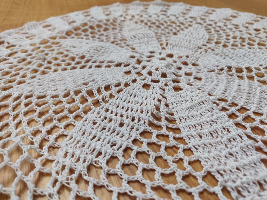Serwetka koronkowa biała styl rustykalny, styl boho, handmade, cepelia