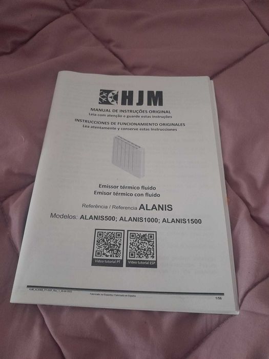 Emissor Térmico HJM ALANIS 1000W – Como Novo