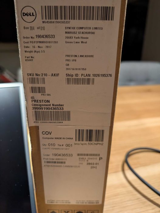 DELL XPS 15 9560 | i7 | 16GB | 512GB SSD | GTX 1050 | 1wł.