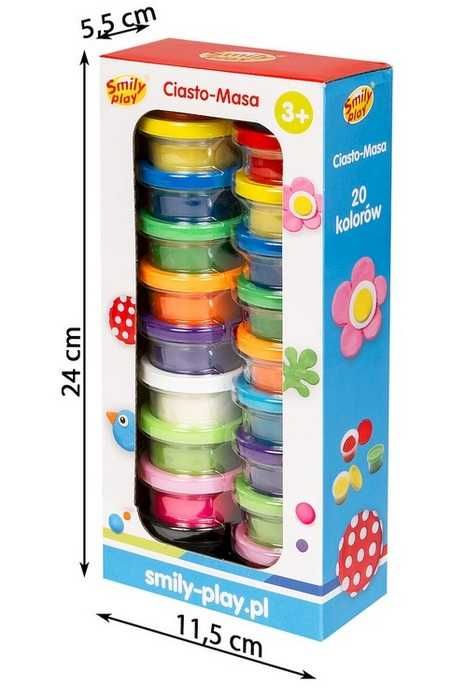 Ciasto Masa 20 Kolorów SP85214 Smily Play