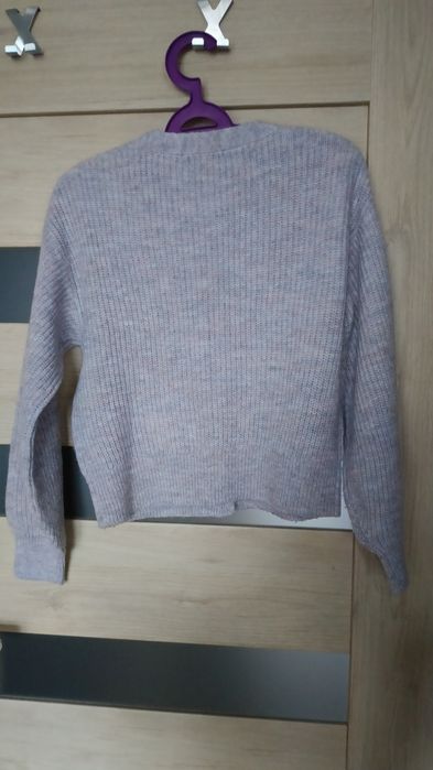 Kardigan damski liliowy