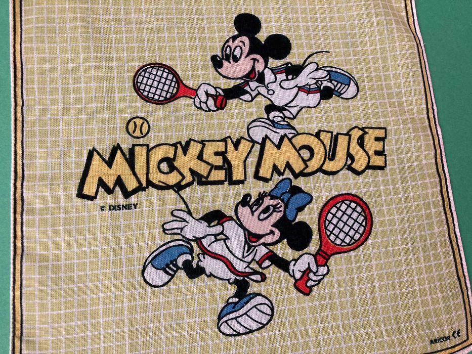 Lenço de Bolso Mickey Mouse Disney Fabrico Nacional Anos 80
