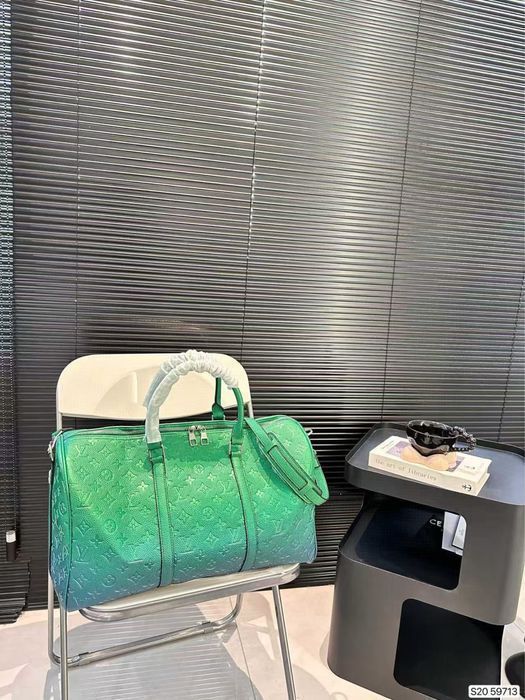 LOUIS VUITTON KEEPALL сумка мужская зеленая унисекс розовая спортивная