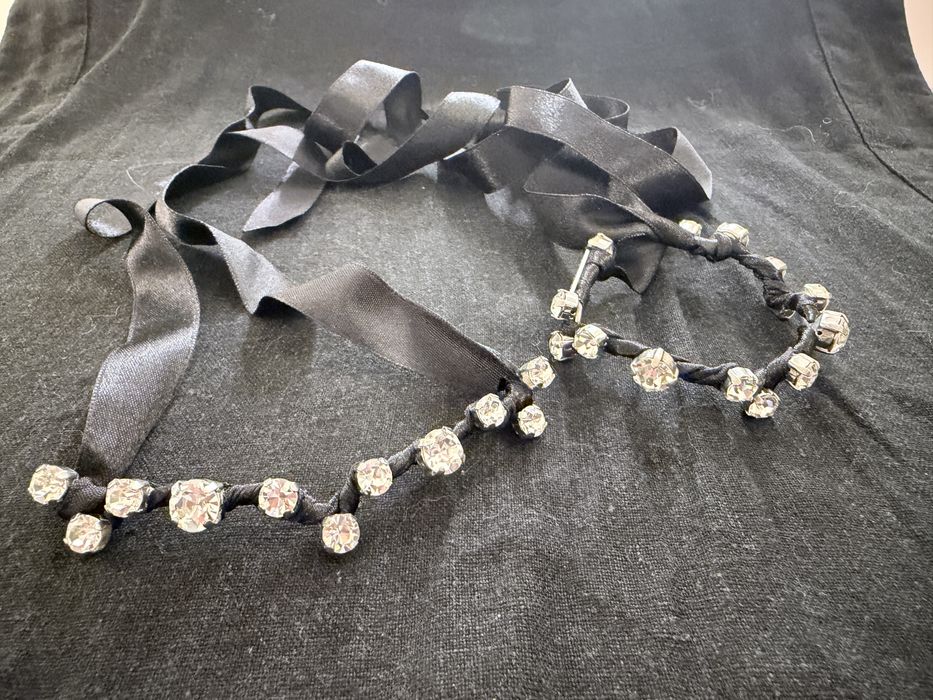 Colar e pulseira fita Bimba y Lola com cristais – original