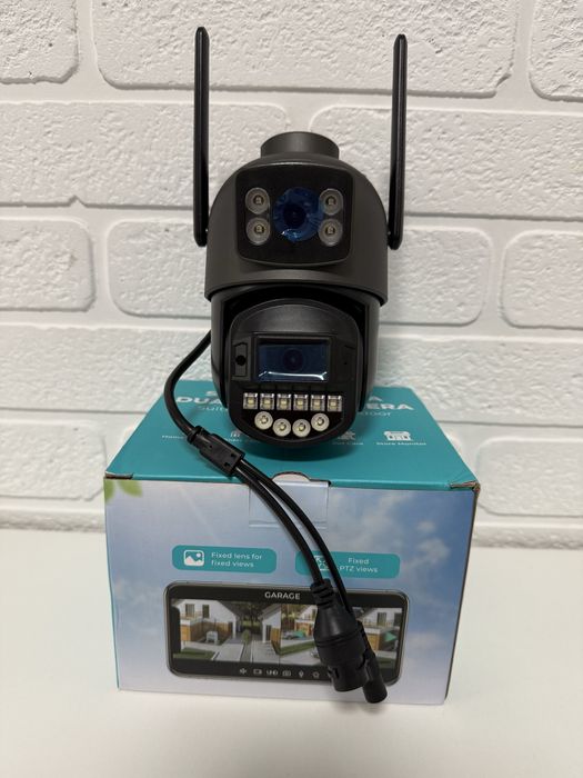 Зовнішня камера відеоспостереження 10мп A20Н подвійна камера O-Kam Pro