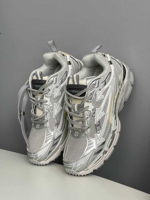 Кросівки Off White Be Right Back Silver офф вайт білі срібні