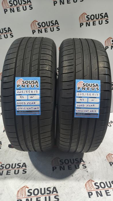 2 pneus semi novos 225-55R17 Good Year - Oferta dos Portes