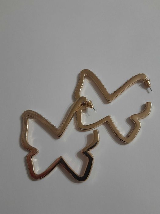 Сережки метелики зі стразами