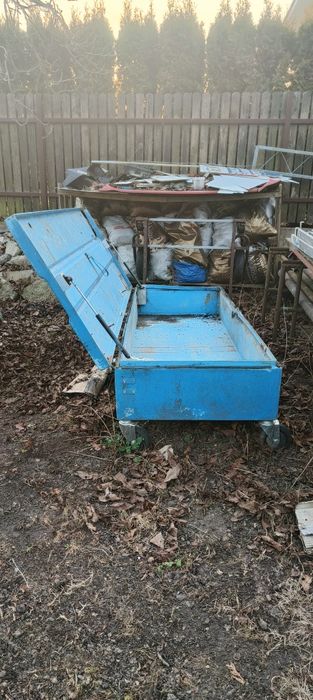 Skrzynia ogrodowa na budowe żelkot poliester kompostownik pufa kółka f