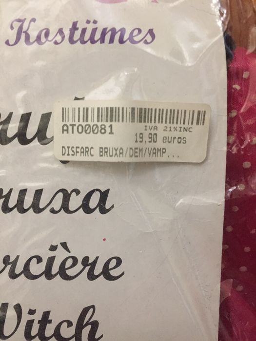 Vestido de Fantasia de Bruxa