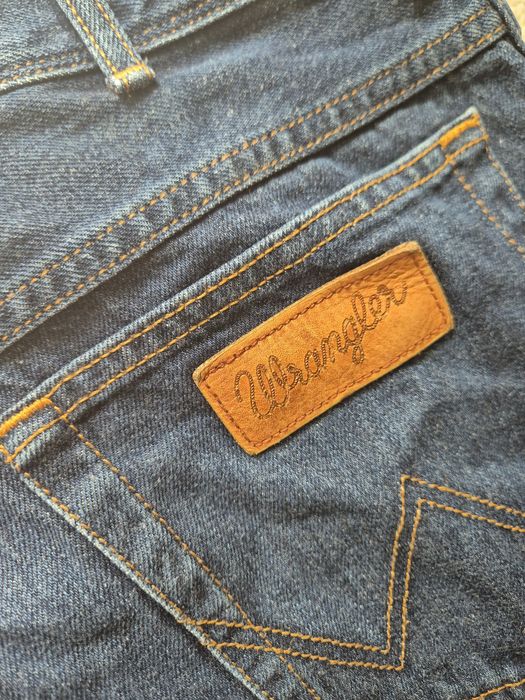 Granatowe męskie jeansy Wrangler,r.M/L
