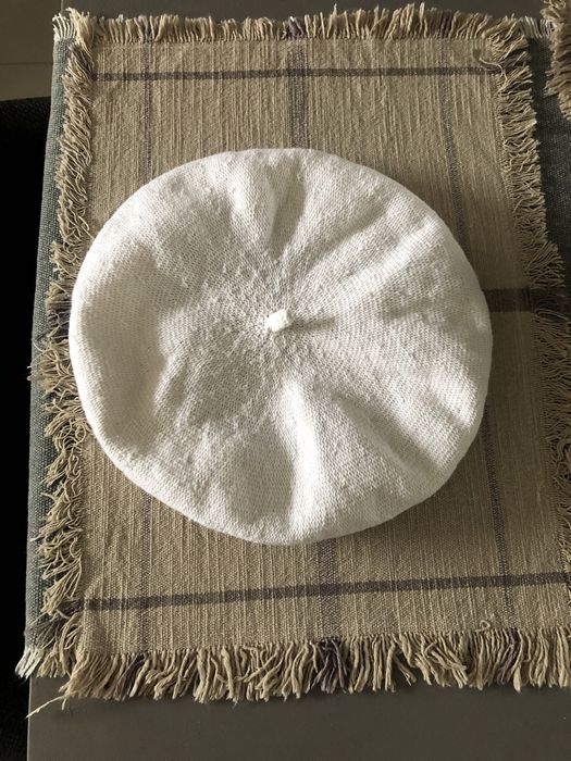 Beret damski, biały